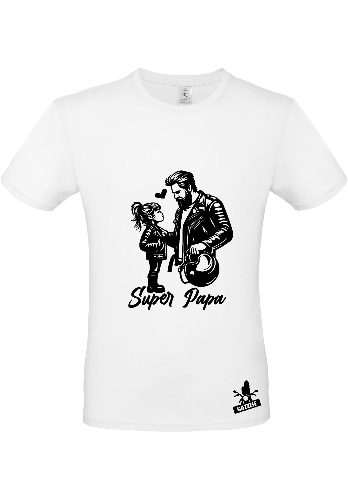 T shirt papa motard fille