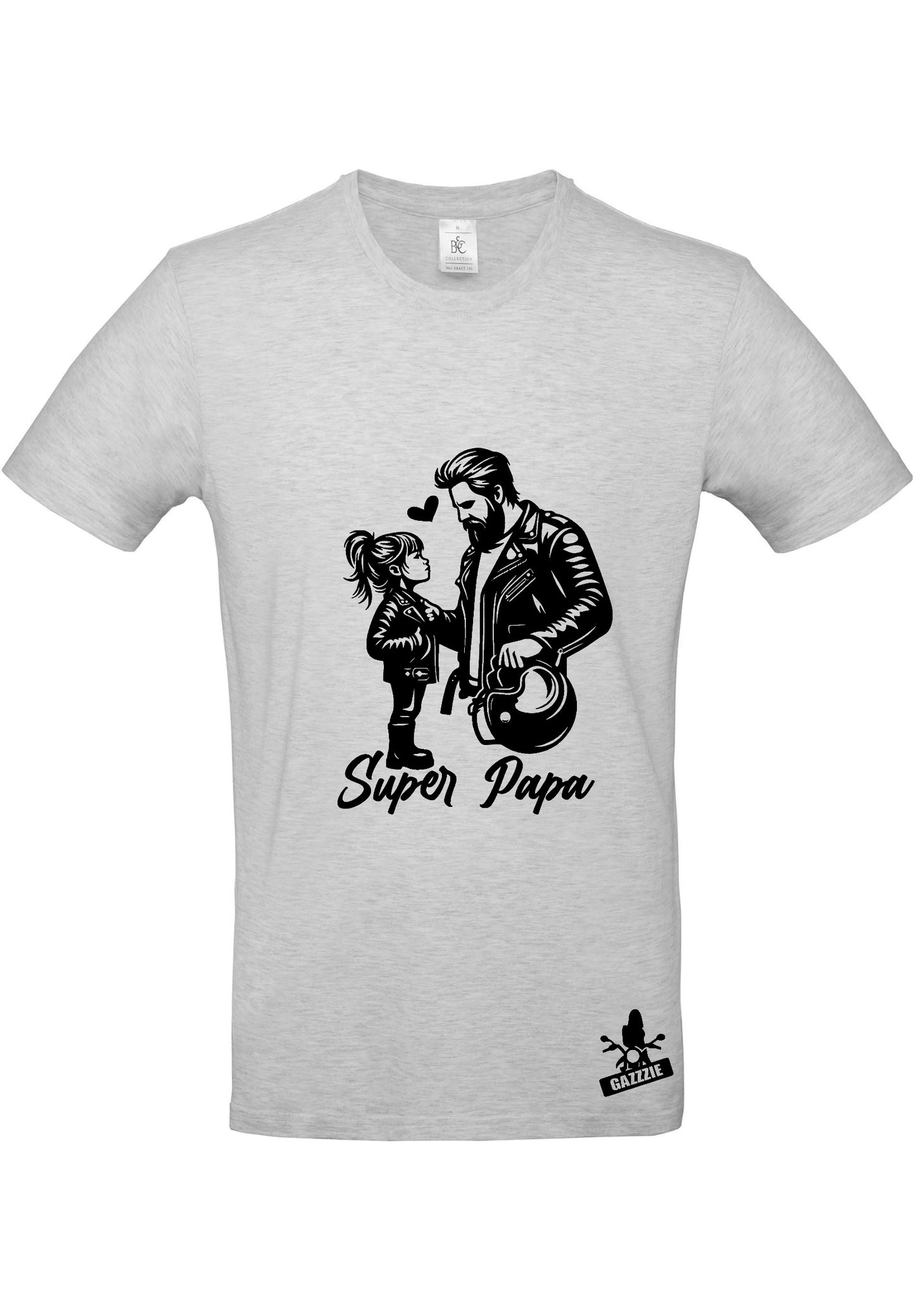 T shirt papa motard fille